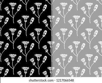 seamless floral pattern with wild flower