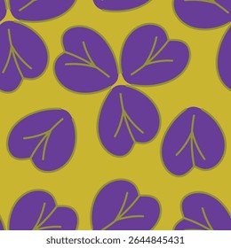 Seamless floral pattern with wild plants in vintage style. Beautiful botanical design with decorative art field: small wild flowers, leaves, twigs on a natural green background. Vector illustration.
