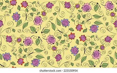 Seamless floral pattern for your design