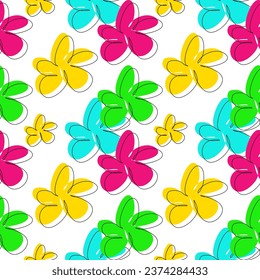 Seamless floral pattern.Abstract white flower background. blooming flower backdrop.Floral composition.Colorful flowers.Floral fabric pattern background.Colorful wallpaper pattern.Product illustration.