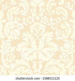 Seamless floral pattern.Ancient ornament on a shabby background. Wallpaper, fabric, packaging. Fashion vector background