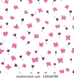 Seamless floral pattern.Endless texture with flowers.