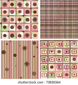 Seamless floral  patterns.