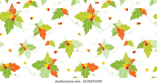 Vetor de fundo de padrões florais sem costura