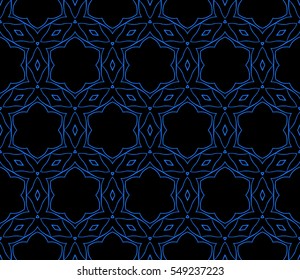seamless floral patterns. black, blue color. for invitations, wallpaper. Vector illustration.