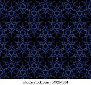 seamless floral patterns. black, blue color. for invitations, wallpaper. Vector illustration.