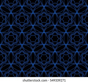 seamless floral patterns. black, blue color. for invitations, wallpaper. Vector illustration.
