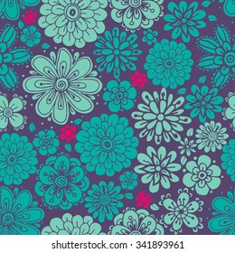 Seamless floral patterns . It can also be used for cloth, bags, notebooks, cards, envelopes, pads, blankets, furniture, packing