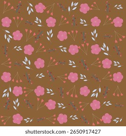 Seamless floral patterns in illustration style, designed for backgrounds, packaging, and elegant design projects illustration