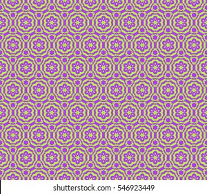 Seamless floral patterns. purple, green color. Vector illustration. Texture for design wallpaper, pattern. ethnic ornament