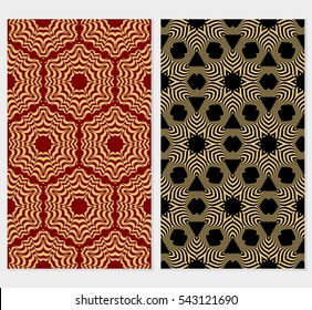 Seamless floral patterns set. Vector illustration. Texture for design wallpaper, pattern. ethnic ornament