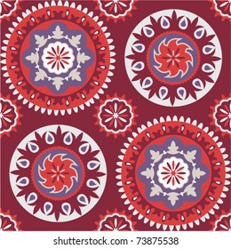 Seamless floral pattern.Traditional oriental bright ornament