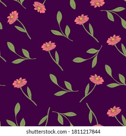 seamless floral pattern.Vector. For the design of wrapping paper, textile.