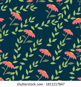 seamless floral pattern.Vector. For the design of wrapping paper, textile.