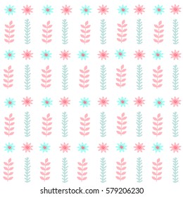 Seamless floral pattern.Vector illustration for fabric,  wrapping paper, paper.