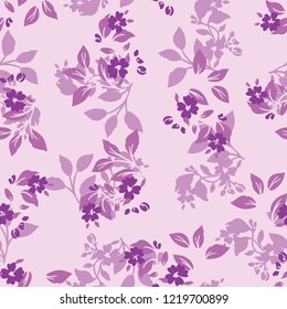 Seamless floral pattren with flower in vector.