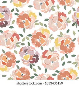 seamless floral print floral pattern watercolor flowers