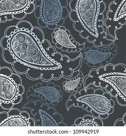 patrón retro floral sin fisuras para papel tapiz