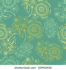 seamless floral retro pattern for wallpaper