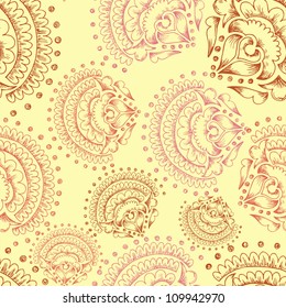 seamless floral retro pattern for wallpaper