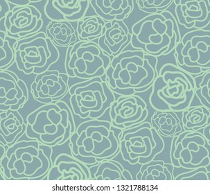 Seamless floral rose pattern background