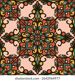 seamless floral scribble pattern background, motifs floral hand drawn, scribble style, ogee pattern, design for seamless floral pattern, printing, wrapping, background and craft