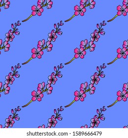 seamless floral spring colored pattern 