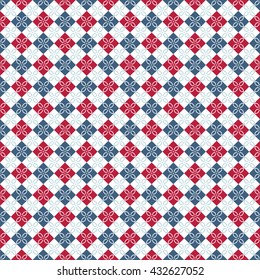 Seamless floral square pattern in vector format.