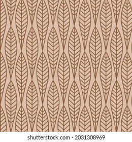 Seamless floral stylish ornament pattern vector background