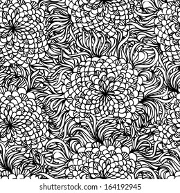 Seamless floral stylish vector pattern design