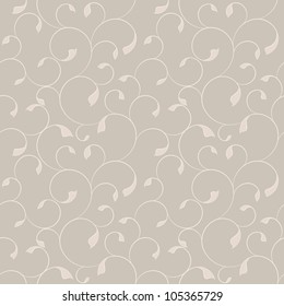 Seamless floral swirl pattern