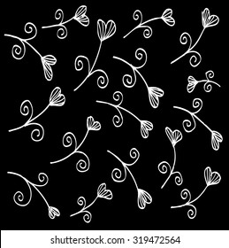 Seamless floral swirl pattern