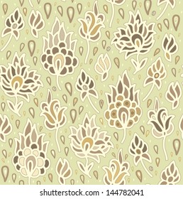 Seamless floral textile  pattern