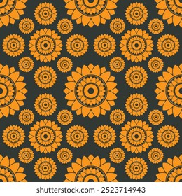 Diseño de patrón de textil floral sin costuras 