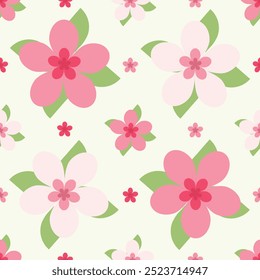 Seamless Floral Textile Pattern Design 
