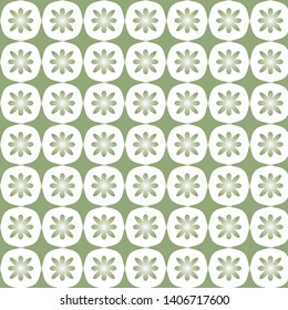 Seamless  floral and textile pattern. White vector background. 