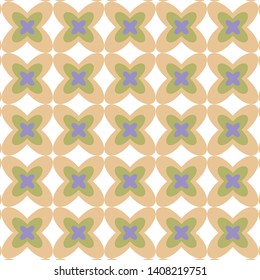 Seamless  floral and textile pattern. White vector background. 