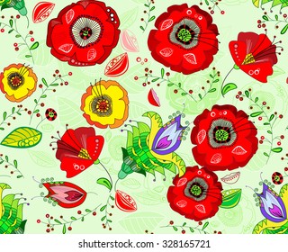 Seamless floral texture
