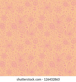 Seamless floral texture. Abstract background with flowers. Floral pattern i retro style. Vector illustration
