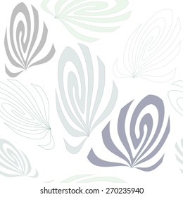 seamless floral texture on a white background