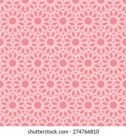 Seamless floral texture on a white background.  Abstract geometric texture.