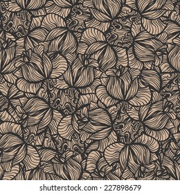 seamless floral texture with roses
