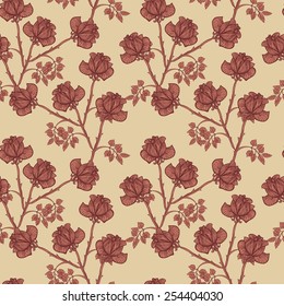 seamless floral texture with roses. eps8