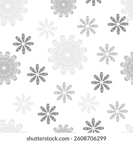 Seamless floral texture simple gray pattern texture background designs for textiles, tiles, web..,