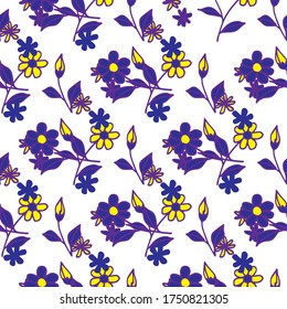 Seamless Floral Texture. Vintage Turkish Rapport.