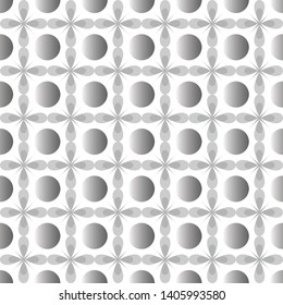 Seamless  floral tiles pattern. White vector background. 