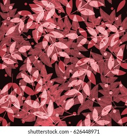 Seamless floral tropical pattern with palm leaves, jungle leaf , vector illustration. Summer botanical background