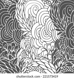 Seamless floral vector background