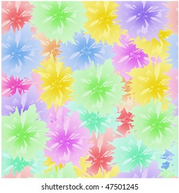 Seamless floral vector background