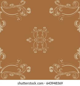 Seamless floral vector background, damask seamless pattern, floral ornament for wallpaper of wrapping paper design.